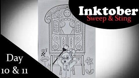 Inktober day 10 and 11 - Sweep and Sting