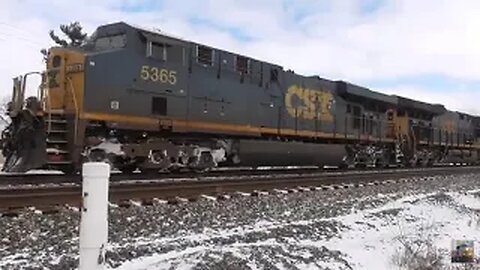 The ABSOLUTE BEST Way to Watch a Freight Train in the Snow