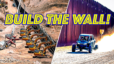 Heck Yeah! Dune Buggies Race At The Border Wall. Build The Wall!
