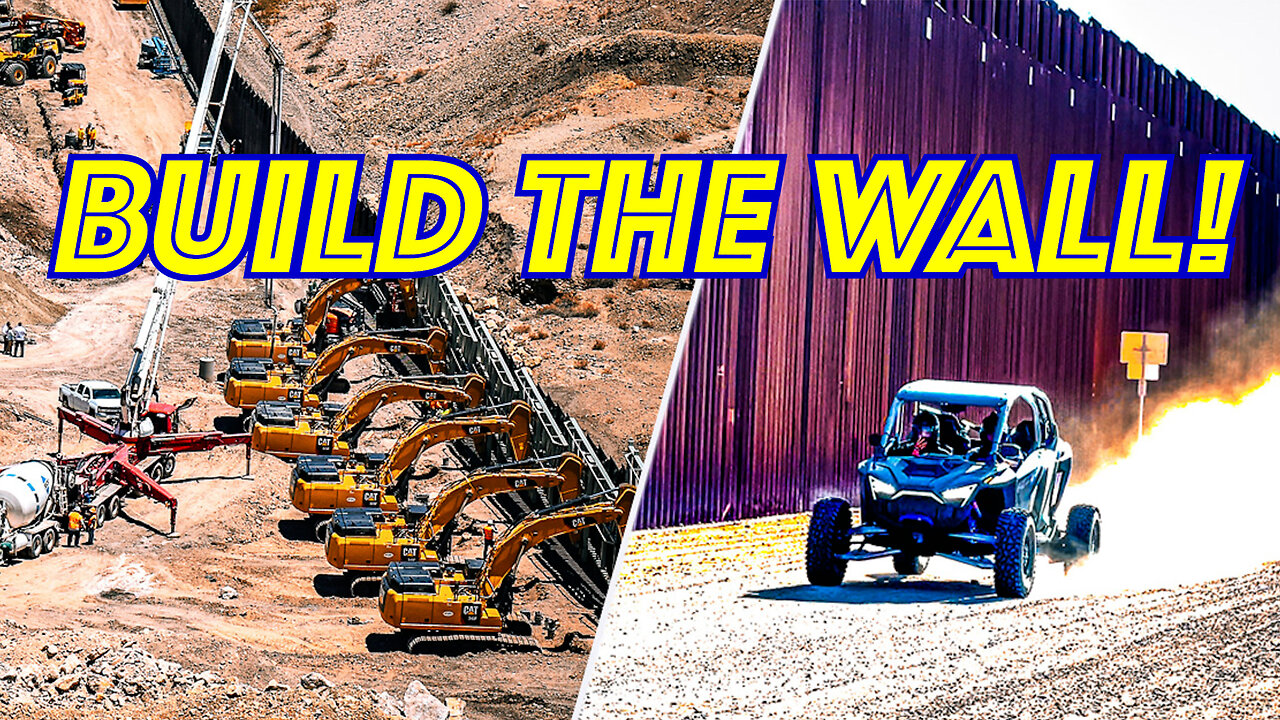 Heck Yeah! Dune Buggies Race At The Border Wall. Build The Wall!