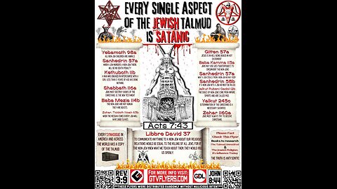 anti JESUS CHRIST zionism judaism khazarian israel talmud jew is the synagogue of devil satan