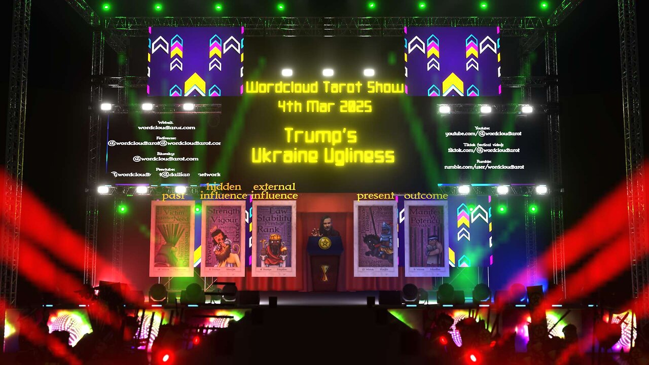 Trump Ukraine - The Word Cloud Tarot Show - 04 Mar 2025