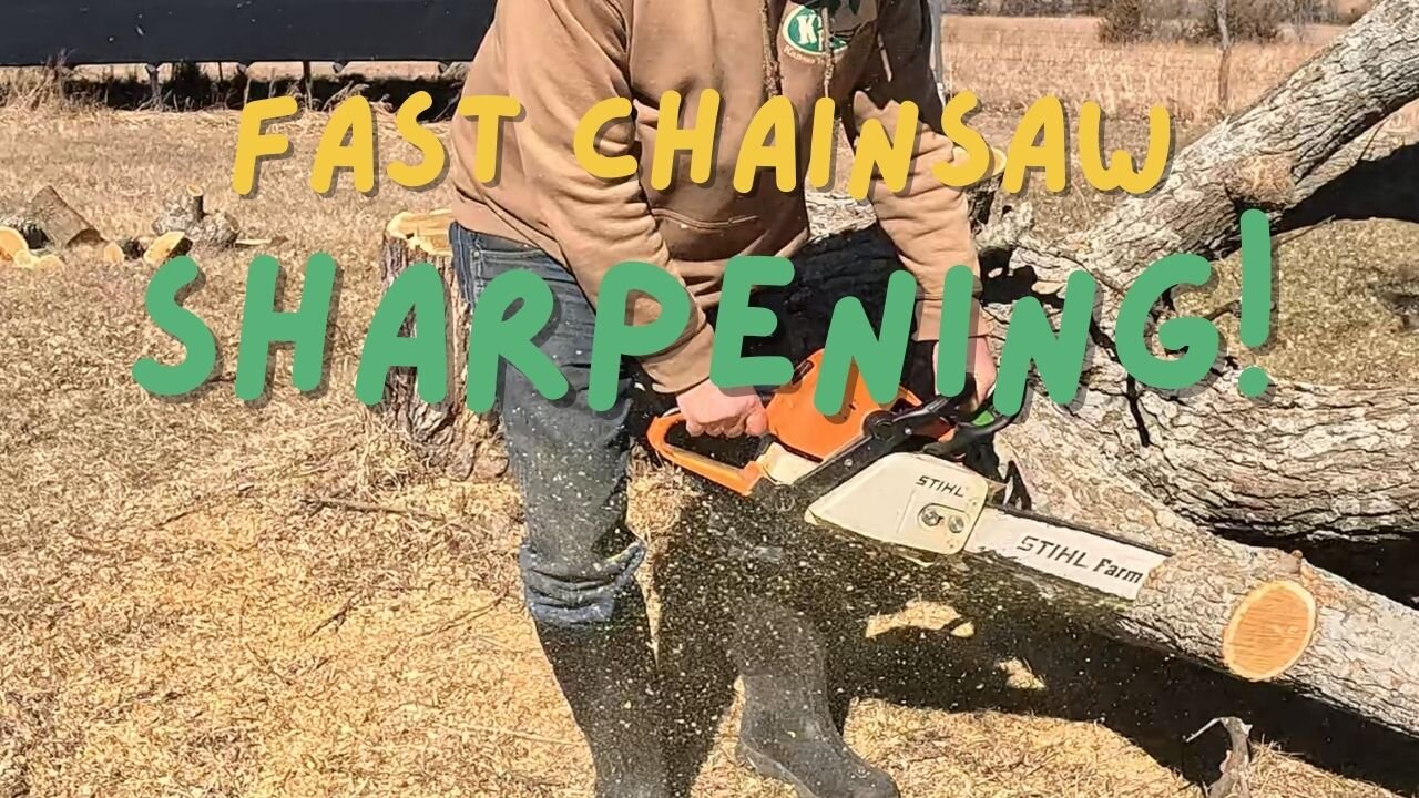 How I sharpen a chainsaw