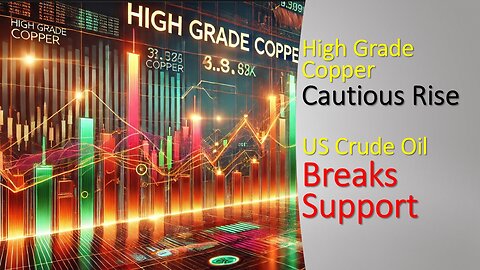 High Grade Copper Cautious Rise & US Crude Oil breaks SUPPORT