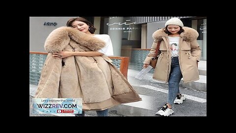 Women Parka Winter Jacket Clothes Long Coat Thick Wool Liner Hooded Jacket Review