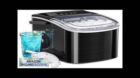 AGLUCKY Ice Makers Countertop Portable Ice Maker Machine with Handle26lbs/24Hrs 6Mins/9 Review