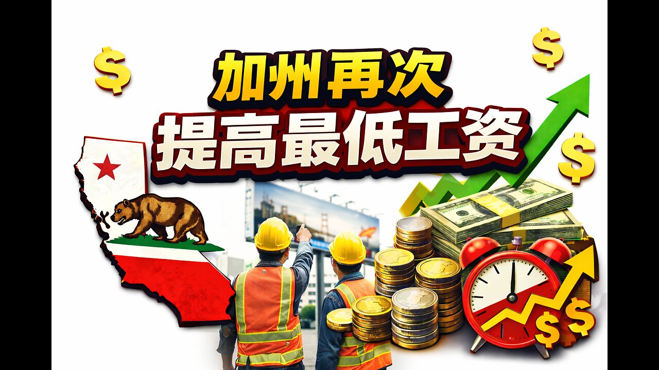 加州再次提高最低工资