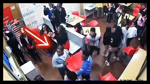 FIGHT At Domino's Leads To Chair Toss At Police Officer