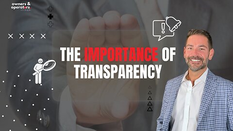 The importance of tranparence