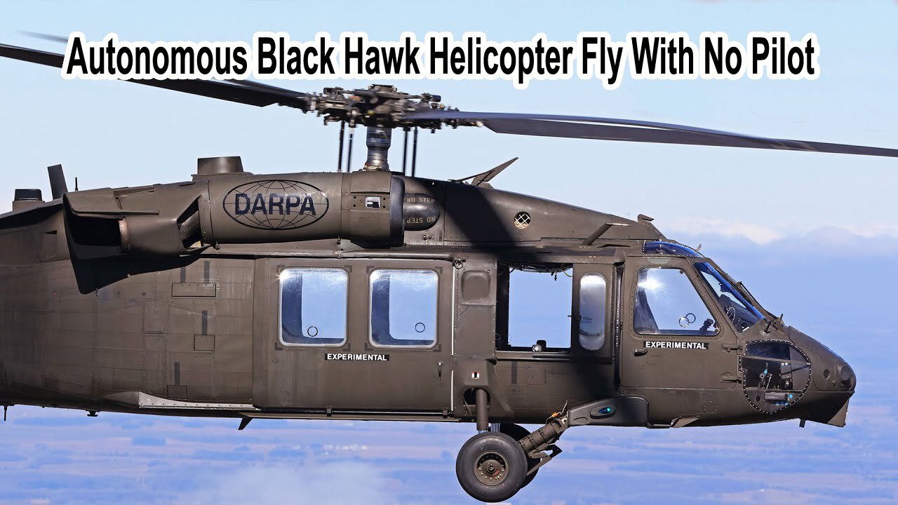 Autonomous Black Hawk Helicopter Fly With No Pilot