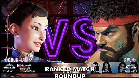 Kuya Kalbo SF6 Ranked Match Roundup. Chun Li Master Rank [Hori Fight Stick]