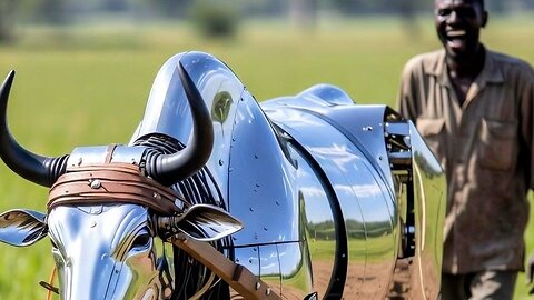 sustainable ox plowing 🐂