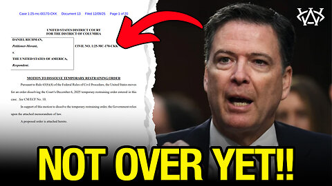 DOJ Fires Back Over Comey Prosecution!!