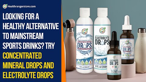 Looking for a healthy alternative to mainstream sports drinks? Try Concentrated Mineral Drops