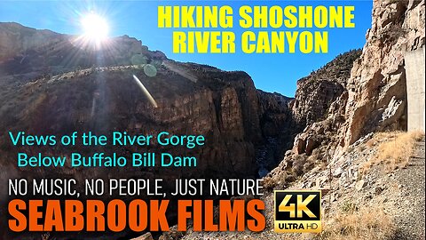 Hiking Shoshone River Canyon: Views of the River Gorge Below Buffalo Bill Dam