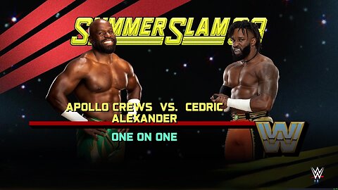 WWE 2k25 Apollo Crews vs Cedric Alexander