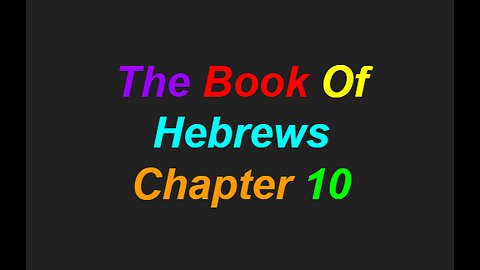 Hebrews Chapter 10