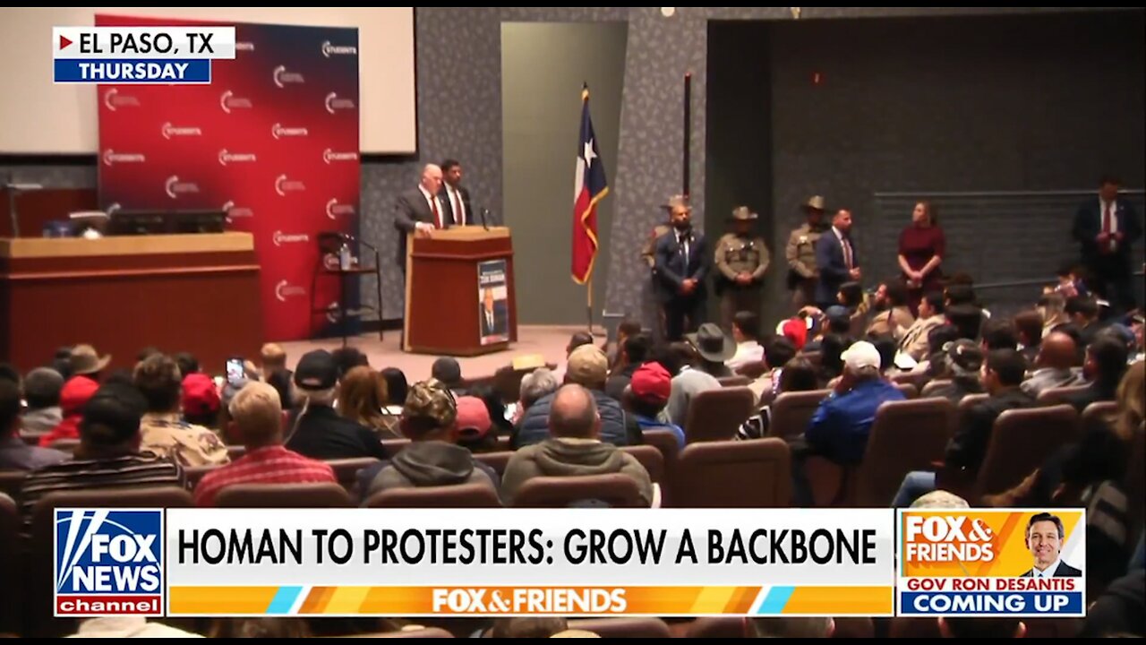 Tom Homan DESTROYS Heckler