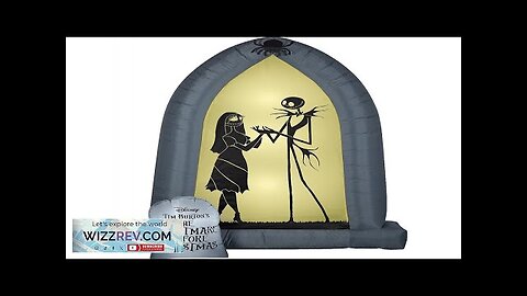 Jack and Sally Nightmare Before Christmas Airblown Arch Review