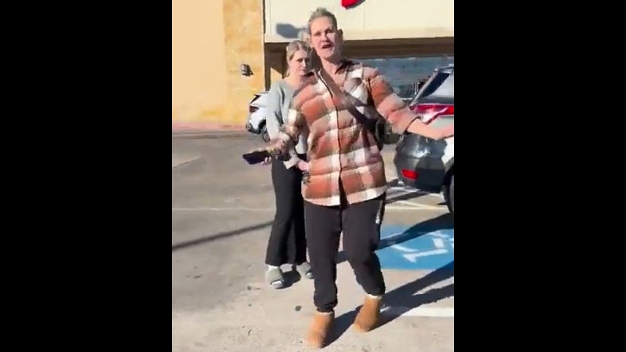Rabid Momma Karen Attacks Young Women In A Parking Lot