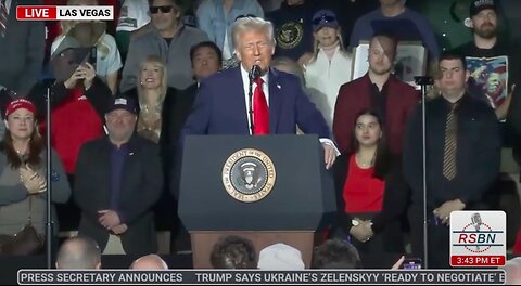 FULL SPEECH: Pres. Donald J. Trump Holds His First Rally After Inauguration in Las Vegas - 1/25/25