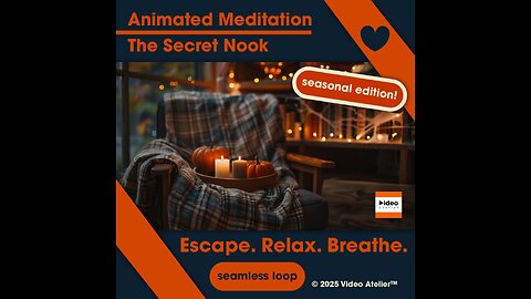 👻Therapeutic Meditation | The Secret Nook | Relaxing Halloween Ambience Creepy Wind Ghost | 4K