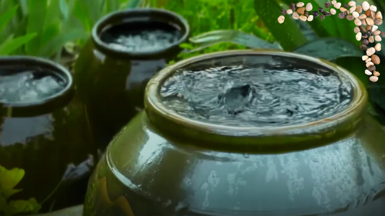 🌿 Relaxing Water Sounds in Clay Pots | Natural ASMR for Sleep & Meditation