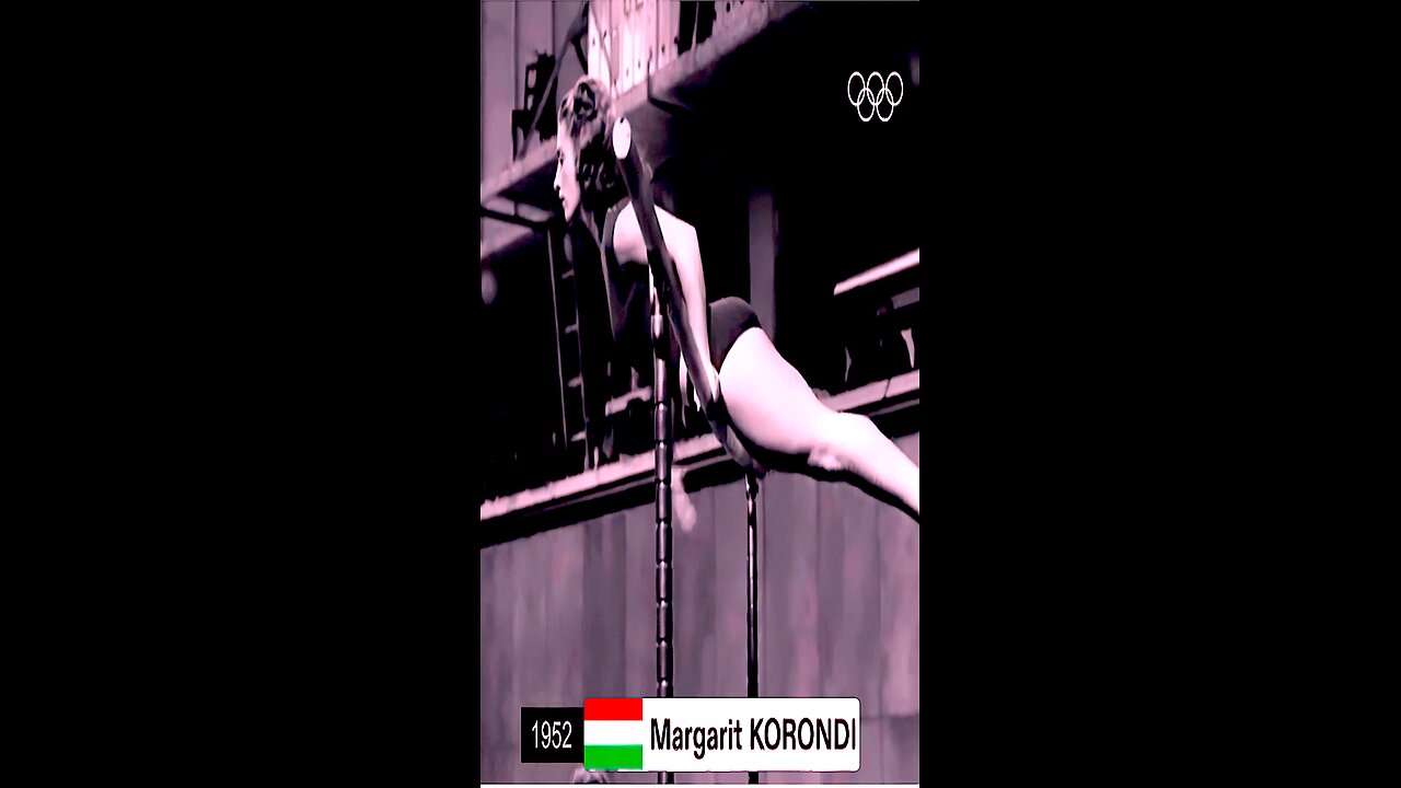 Margarit KORONDI🇭🇺🥇Uneven Bars EF 1952 Helsinki OG (4K)