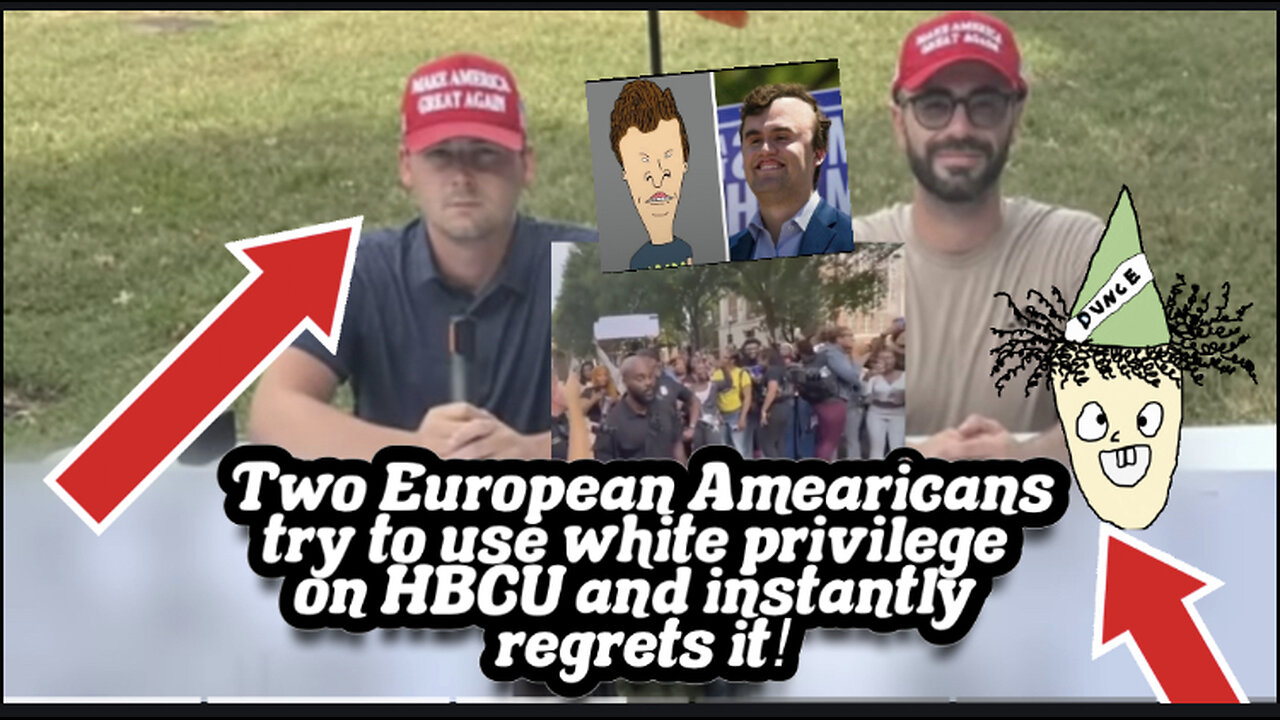 Low IQ white men go to HBCU thinking that black ppl want to talk to them