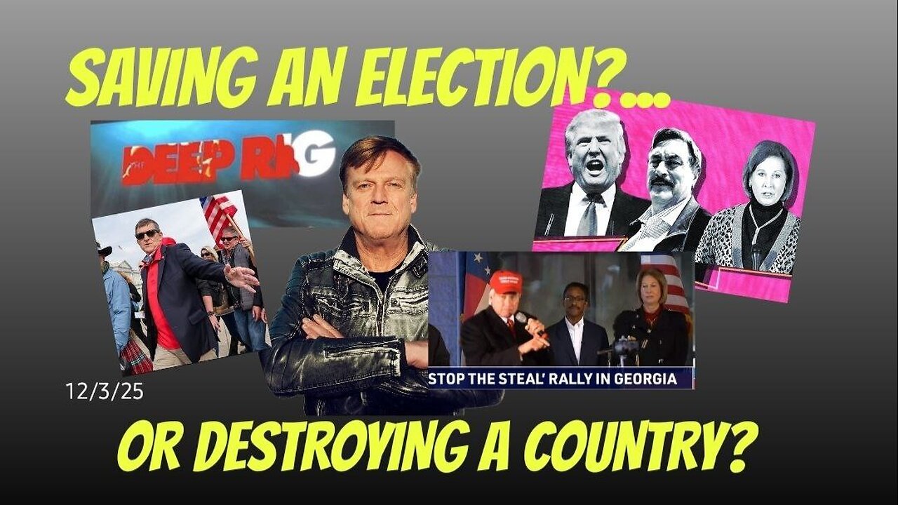 SAVING AN ELECTION? - OR DESTROYING A COUNTRY? 12/3/25