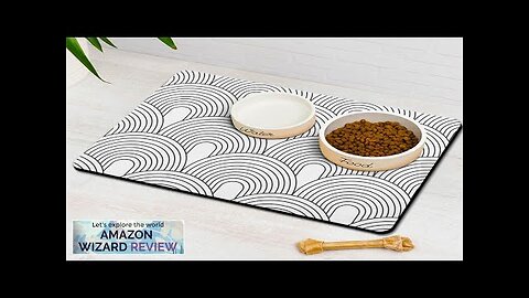 Dog Food Mats for Floors Absorbent Pet Cat Food Mat Quick Review