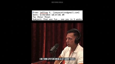 Jeffrey Epstein | "I Met Epstein A Few Times As Well. It Was Basically...And I Didn't Check & Didn't Ask Enough Questions About It...I Do Think Epstein Knew Alot About Taxes." - Peter Thiel