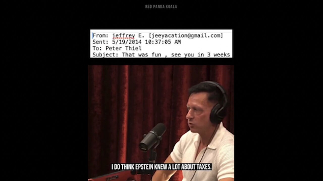 Jeffrey Epstein | "I Met Epstein A Few Times As Well. It Was Basically...And I Didn't Check & Didn't Ask Enough Questions About It...I Do Think Epstein Knew Alot About Taxes." - Peter Thiel