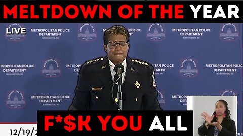 Watch DC’s DEI Police Chief MELT DOWN and RESIGN