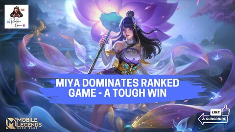 Miya Dominates Ranked game - a tough win #mobilelegends #trending #trend #gaming #games #game #like