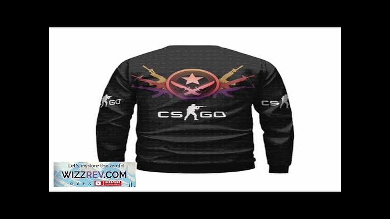 Counter-Strike Global Offensive Gun Logo Black Sweater Review