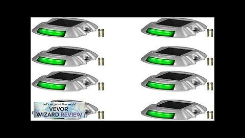 Vevor Driveway Lights 8-Pack Solar Driveway Lights with Switch Button Solar Deck Review