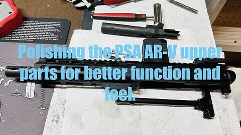 Palmetto State Armory AR-V 9mm pistol - Polishing the OEM slide parts for perfection and better feel