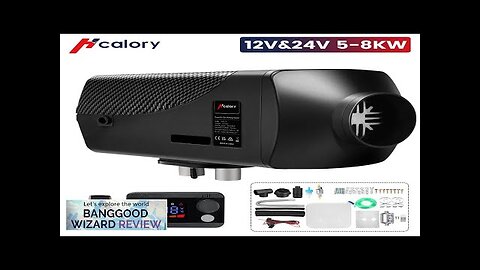 HCalory 5-8KW 12V Car Parking Heater Diesels Air All in 1 LCD Review