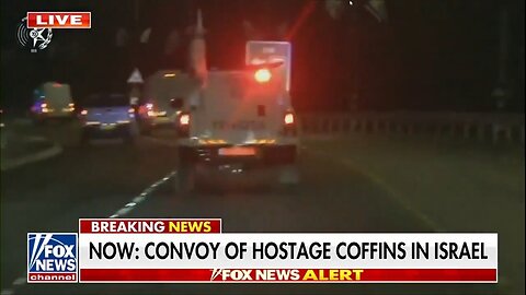 Convoy Of Israeli Hostage Coffins Escorted By IDF