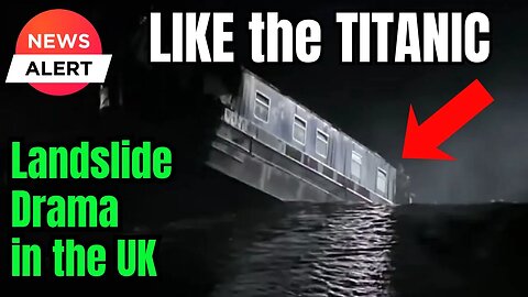 Residents PANIC as several Boats SWALLOWED in the Dark of Night by MASSIVE HOLE in Shropshire canal