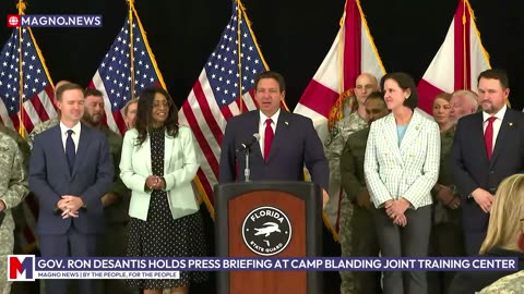 Florida Gov. Ron DeSantis briefs media at Camp Blanding Joint Training Center (Feb 27, 2025) [LIVE]