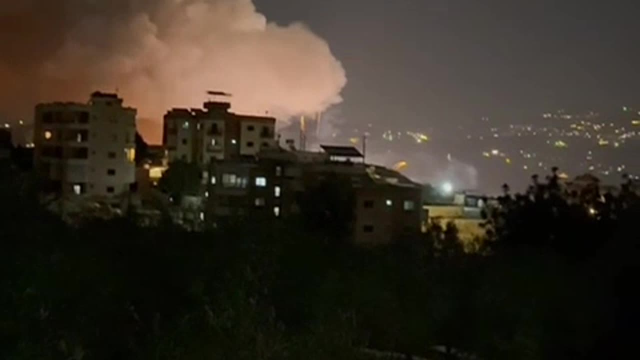 Fighter jets are right now striking terror targets in Lebanon