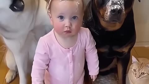 Kids Playing with Dogs and Cats | Cute Baby & Pet Friendship Moments 🐶🐱