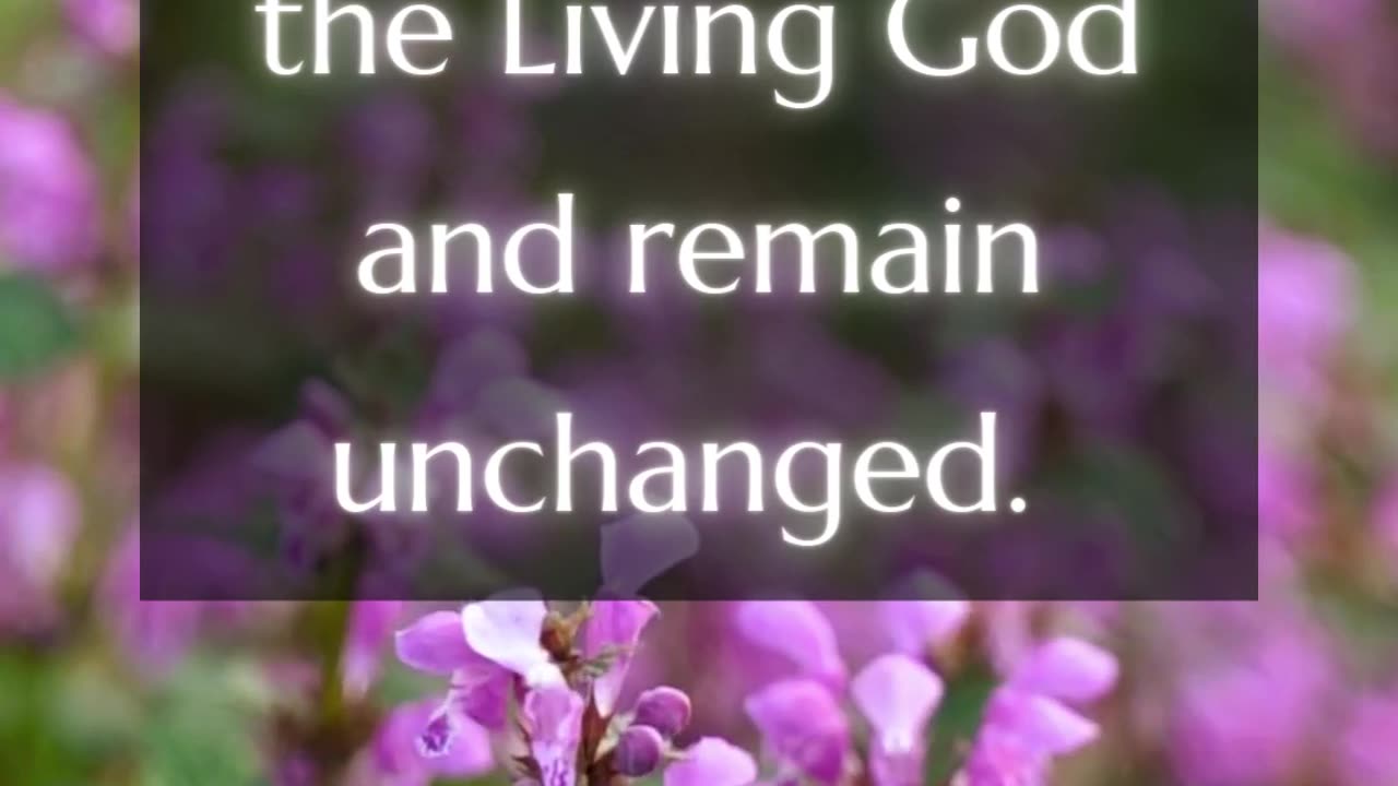 Do not expect to have an encounter with the Living God and remain unchanged.