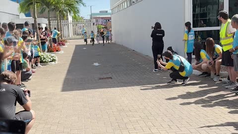 Girl Falls Before the Finish Line