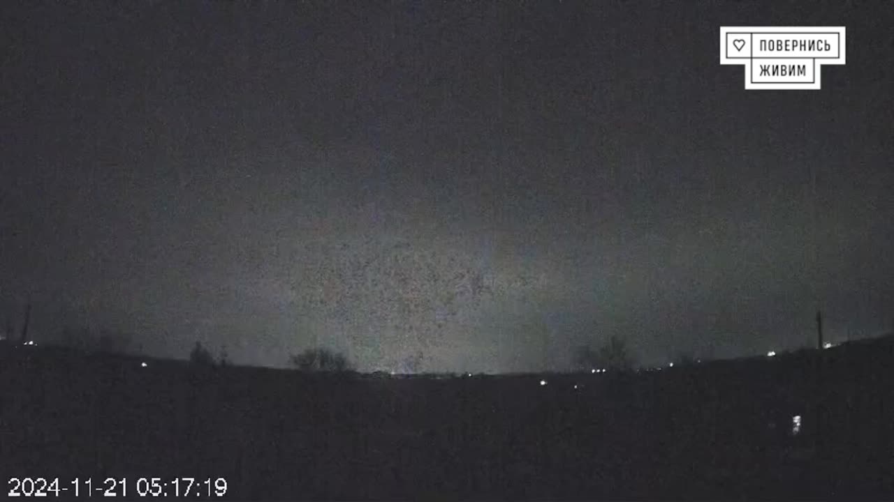 Oreshnik - Video of the strike on the Dnieper