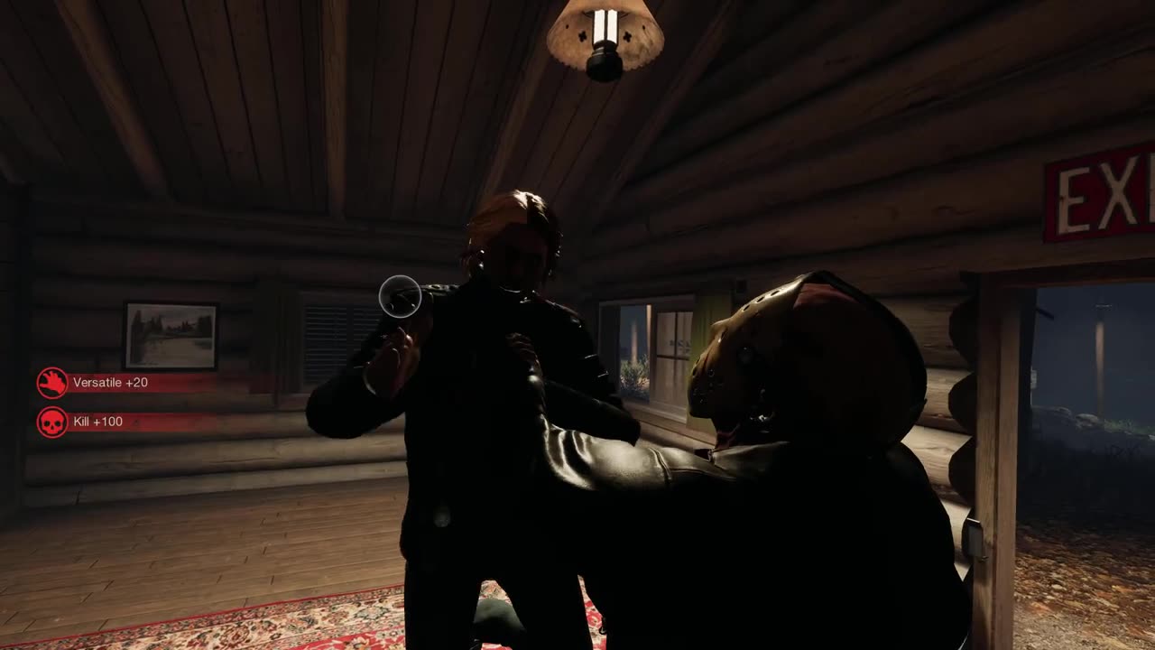 One Handed Choke Execution - Friday the 13th: The Game