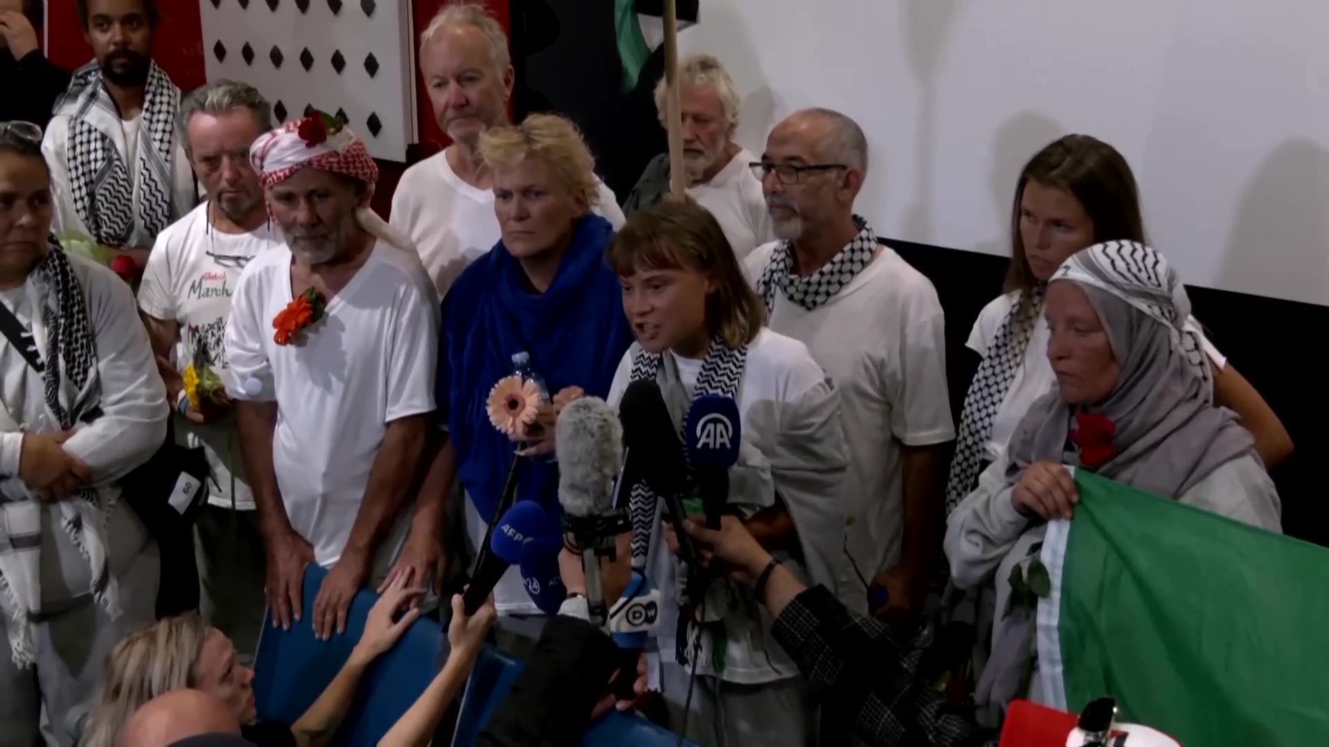 Greta Thunberg arrives in Greece after aid flotilla detainment