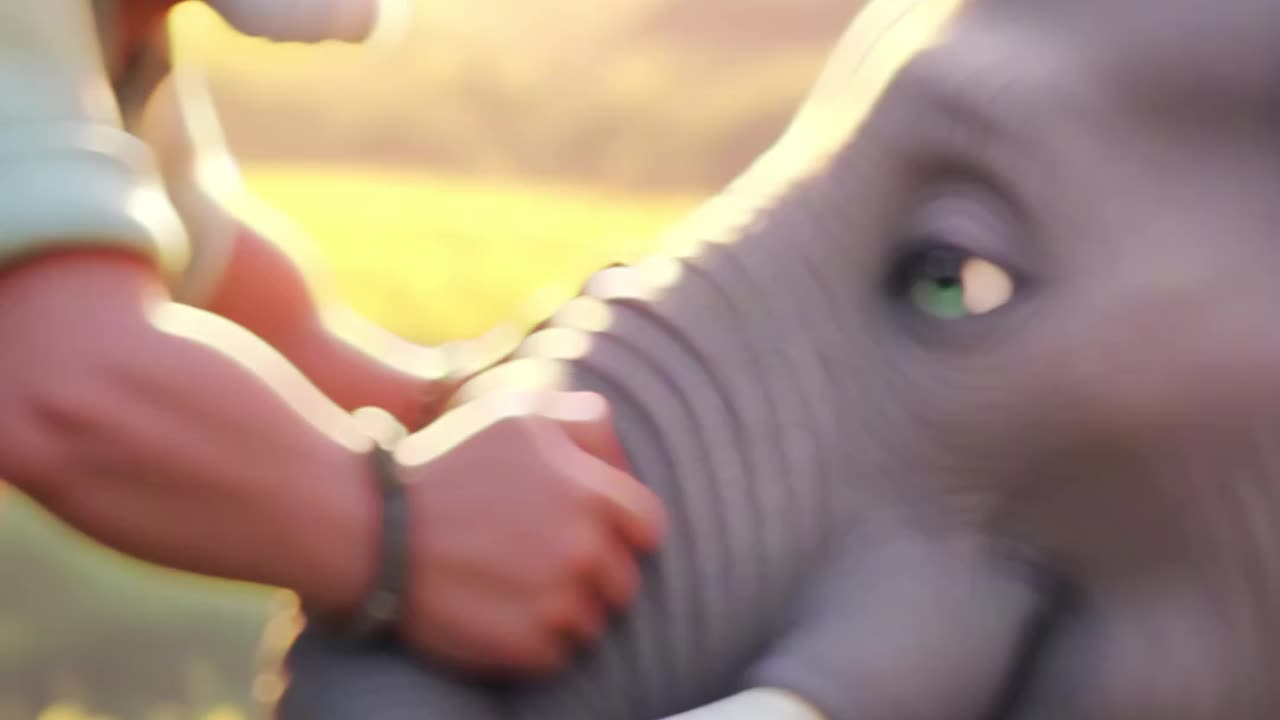 슬픈 아기 코끼리와 할아버지의 우정 이야기 🐘👴 #animalvideos #cute #wildlifedreams